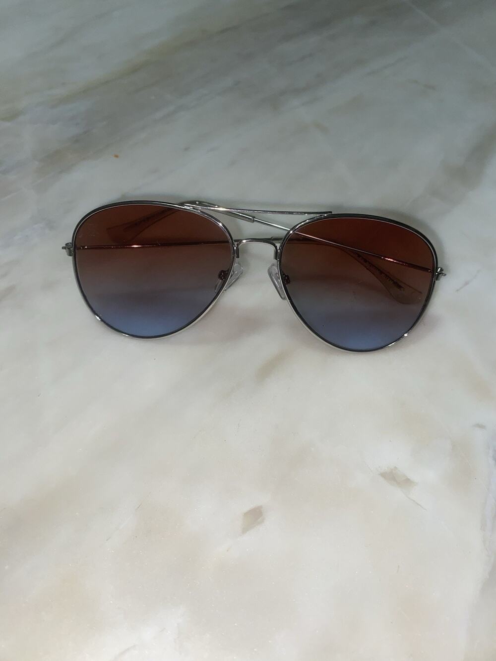 Robin Ruth Aguya Aviator Sunglasses pink blue